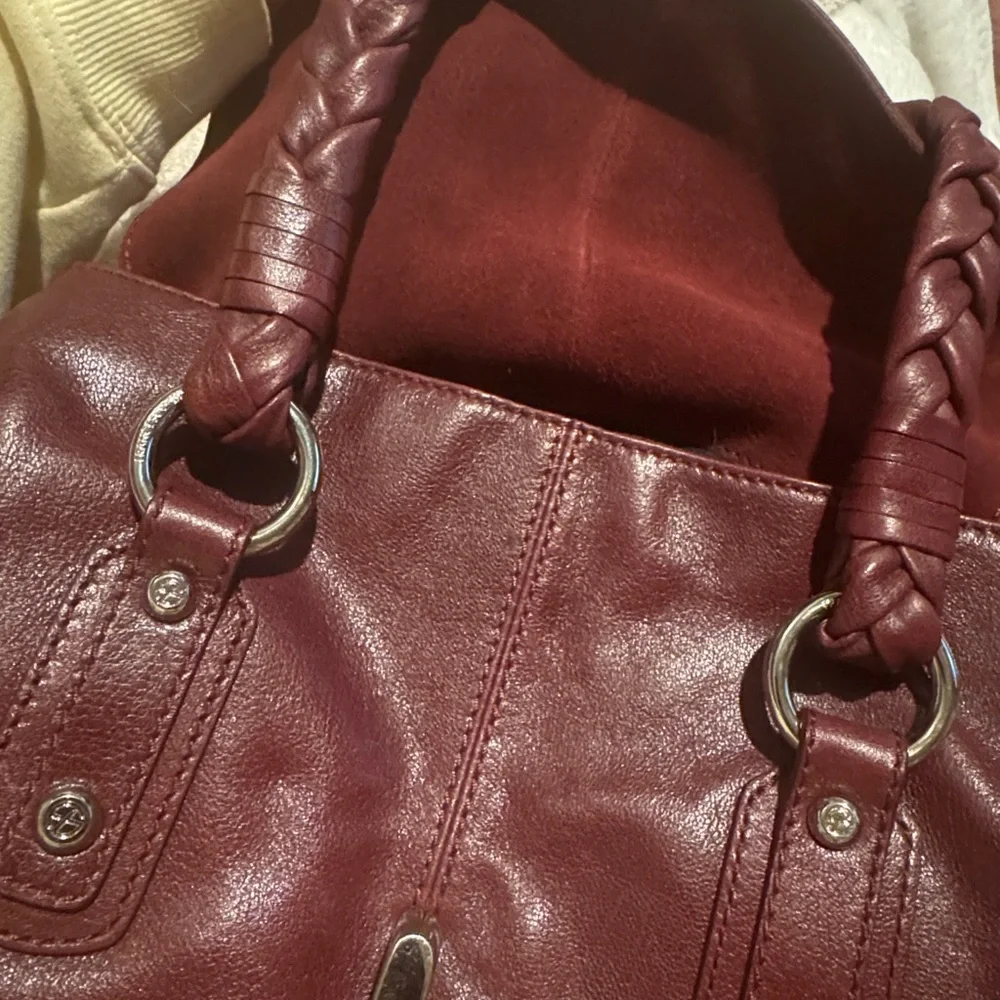 Francesco Biasia Deep Red Shoulder Bag - Picture 2 of 7